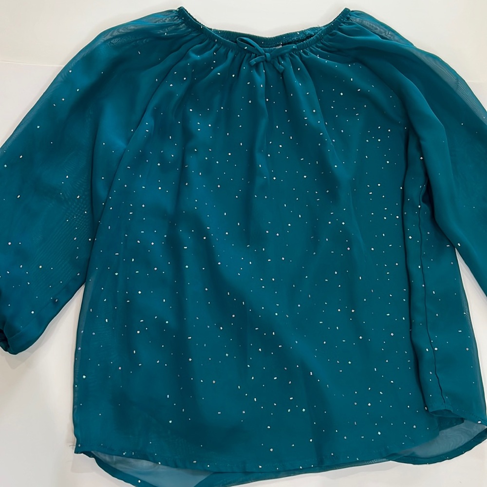 Wonder nation long sleeve gauze blouse